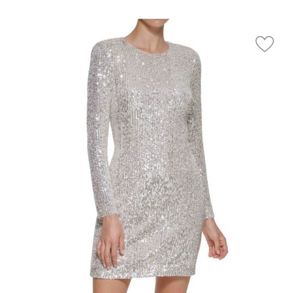 Eliza J Dresses & Skirts - Eliza J Long Sleeve Sequin Cocktail Dress Size 10